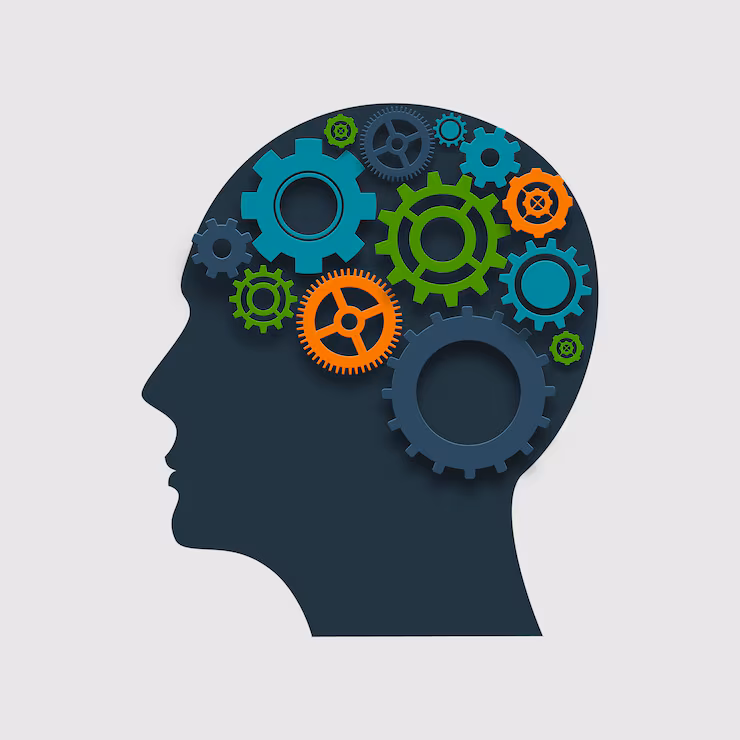 Cognitive IQ Assessment Brain Gears
